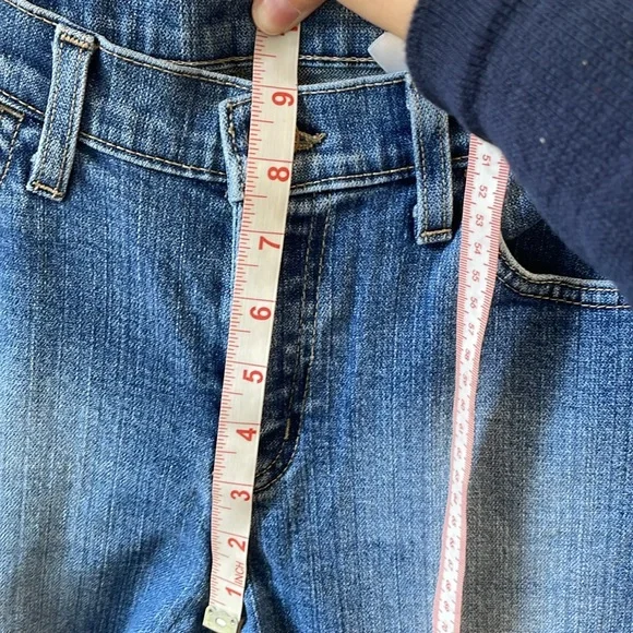 Classic Y2K Women's Low Rise Slim Flare Jeans 98% Cotton Denim 32 x 31 - Picture 4 of 16